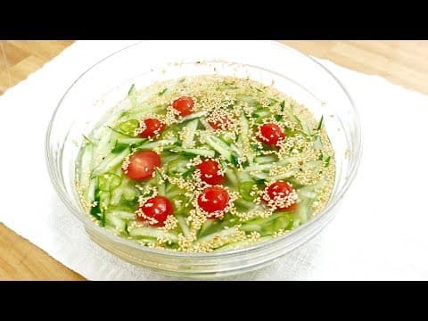 오이 냉국 ( Chilled Cucumber Soup )