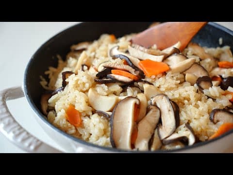 이 '한스푼' 넣으면 대박입니다! 나도 일류요리사가 되는 '버섯솥밥' 특별레시피