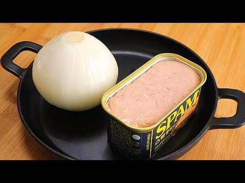 밥대신 스팸과 양파를 이렇게 드세요! 간단하고 맛있는 한끼가 완성됩니다👍💯
