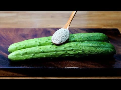 오이에 이 가루를 넣어보세요