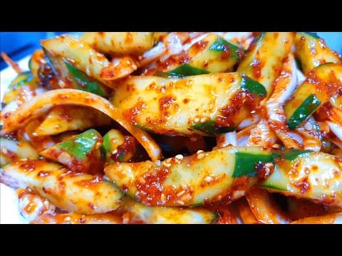 ★오이양파무침★ 너무너무 맛있어서 무릎을 탁 치면서 감동한 레시피!!