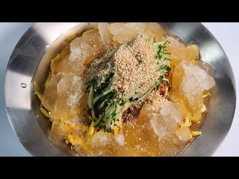 여름엔 "이것" 무조건 사서 얼려두세요❗ 뼛속까지 시원해지는 냉묵밥 도토리묵사발