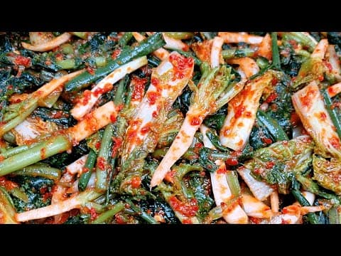 얼갈이 열무김치에 '이것' 꼭 넣으세요 기가막히게 맛있어요