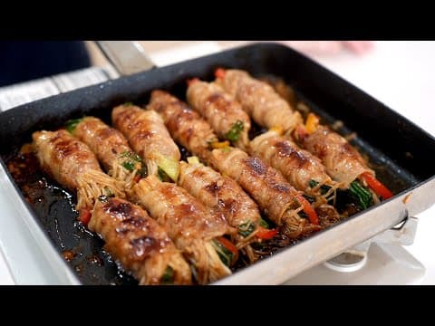 가족들이 앞으로는 대패삼겹살 이렇게 먹재요👍 삼겹살 그냥 구워만 드시지마세요.