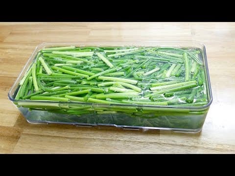 옛날 전통방식 마늘쫑 장아찌 ( Korean style garlic scapes pickles )
