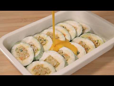 애호박 이렇게 부치기만 하면 너무 맛있다고 온 동네 소문이 자자해요