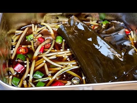 짜지않고 맛있는 고구마줄기장아찌 핵심은 "이것" 한스푼