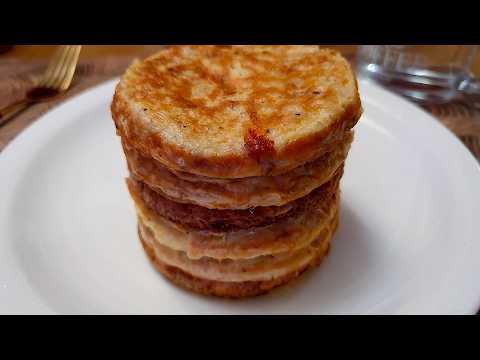 아침부터 밀가루 빵 먹지말고 계란 2개로 이렇게 드셔보세요. 노밀가루 노오븐 무설탕 오트밀빵