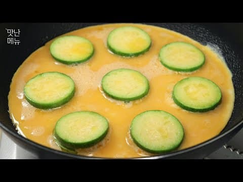 애호박 안에 치즈를 듬뿍 넣어 계란을 부어보세요! 😋오늘도 건강하게 아침식사로 챙겨 먹을 수 있어좋아요