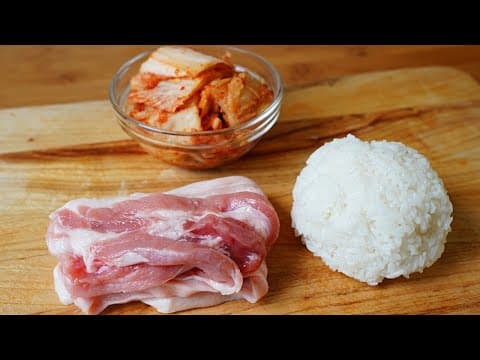 🥇맛이 2% 부족하셨었나요? 100%로 끌어올리는 완벽한 맛의 밸런스 레시피! 삼겹살과 김치로 가족들의 극찬을 받으세요 [삼겹살 김치볶음밥]