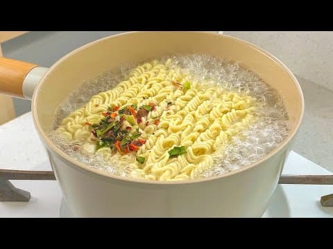 라면 🍜 이렇게 끓이면 자다가도 젓가락 들고 달려옵니다 !