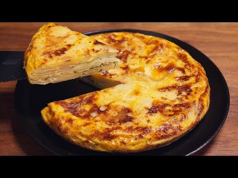 오븐 없이! 계란과 감자로 간단하게! 맛있는 간식 만들기