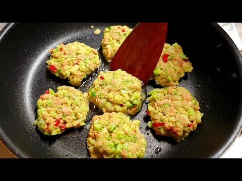 밀가루옷도 계란옷도 필요없어요! 올 추석엔 100개 먹어도 살 안찌는 영양 가득한 요리로 온 가족이 즐겨보세요👍브로콜리 참치전