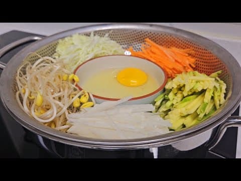 겨울철 놓치기 쉬운 채소는 쪄서 이렇게 드세요!! 매일 배부르게 먹어도 살 안쪄요(ft, 다이어트 채소비빔밥, 두부밥 만드는법)