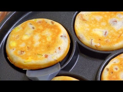 아침식사로 건강하고 정말 좋아요! 영양만점 고구마 찰떡! 후라이팬 레시피! + 오븐! 와플팬까지!!