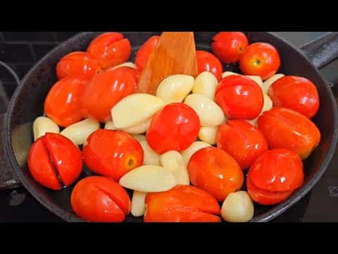 빵이 땡길 때..방울토마토와 마늘을 색다르게 드세요🍅🧄한번 만들어 놓으면 일주일이 편해요!!