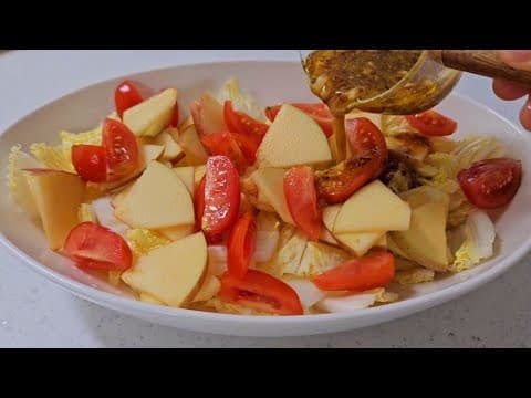 배추는 겉절이만 하지 말고 이렇게 드셔보세요!!밥 대신 2주만 챙겨드셔도 뱃살이 쏙 빠져요 (ft.배추샐러드)