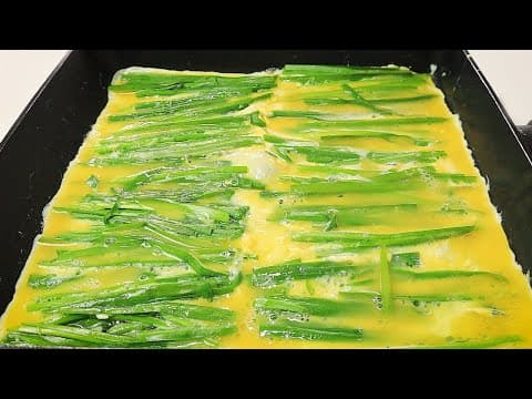 밥대신 부추를 이렇게 드세요! 단백질 가득 영양가득한 한끼가 완성됩니다👍💯