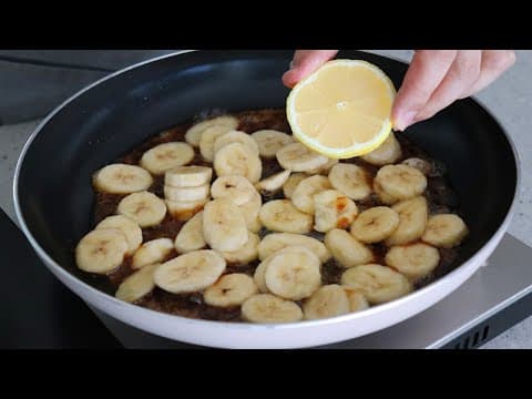 바나나와 레몬이 만나면 훌륭하고 고급스런 디저트가 만들어집니다 !! 강쉪