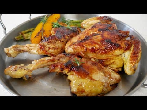 오븐 없이 팬으로 만드는 닭구이!  닭한마리로 통째로 구워 치킨 만들어드세요~