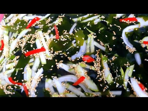 미역냉국에 "이것"을 넣어보세요 끝내주는 맛입니다