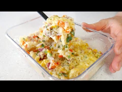 바쁜아침 불 필요 없이! 전자렌지 5분이면 완성되는 볶음밥