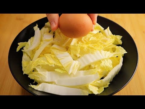 배추와 계란을 이렇게 드세요! 간단하고 속 편해서 아침식사로 좋아요👍💯
