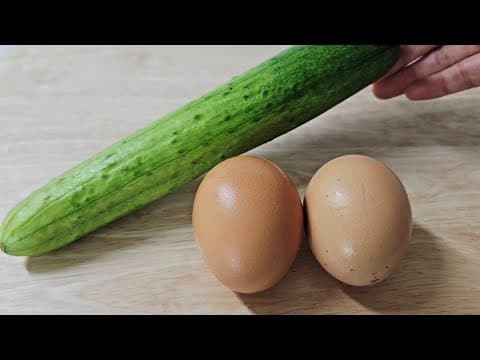 오이와 달걀 있다면 이렇게 꼭 만들어 드셔보세요!! 자주 챙겨 먹으면 몸에 쌓인 노폐물을 배출하고 뱃살도 쏙 빠져요 (ft.오이달걀 샐러드,요거트땅콩버터 소스)