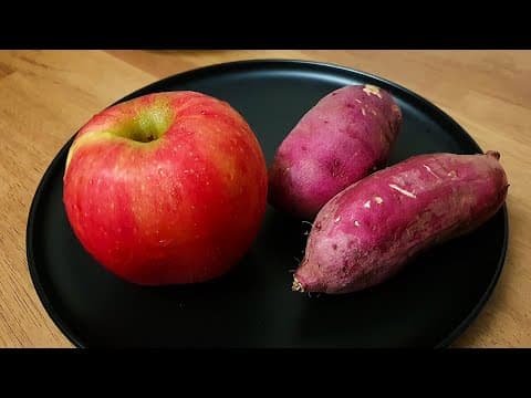 고구마와 사과를 썰고 무치기만 하세요! 뱃살이 쏙 빠지고 당뇨에 아주 좋아요 👍고구마를 즐기는 새로운 방법💯고구마사과무침, 고구마사과생채