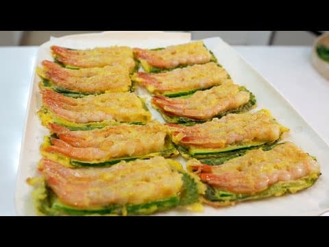 명절추석 꼬치가 필요없는 초간단 새우전👍 000위에 올려만주세요 절대 안 떨어지고 착 달라붙어있습니다 ~ (명절전/추석전/ 추석특집)