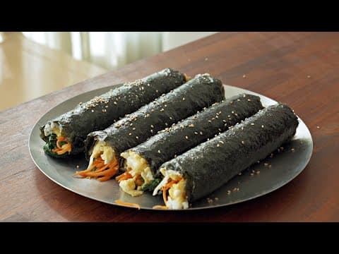 김밥을 이렇게 하면 살 안쪄요 ‼️ 밥 없는 김밥보다 더 맛있고 만들기 쉬운 양배추 김밥 ❤️