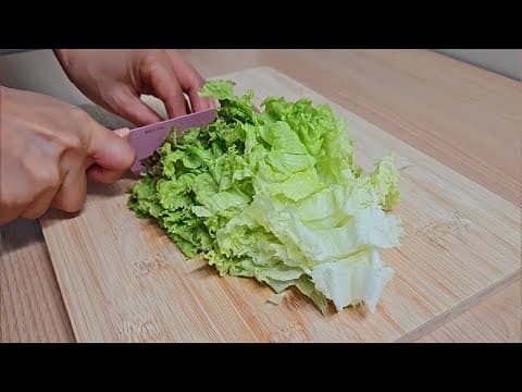 밀가루 없이 상추와 두부는 이렇게 부쳐보세요🙏고소 담백하며 갱년기 완화와 숙면에 좋다고 합니다😋