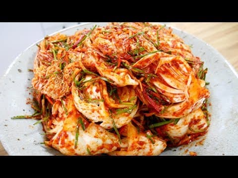 부추배추김치 ( Korean leek kimchi  )