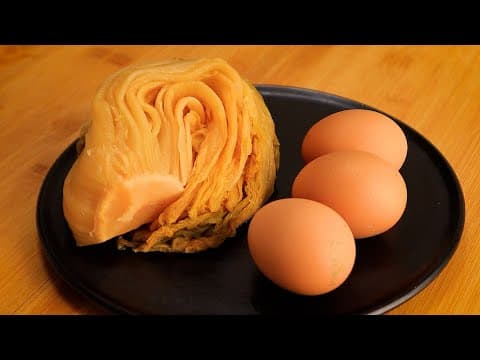 묵은지와 계란을 이렇게 드세요! 아삭담백 새로운 묵은지 계란 요리👍