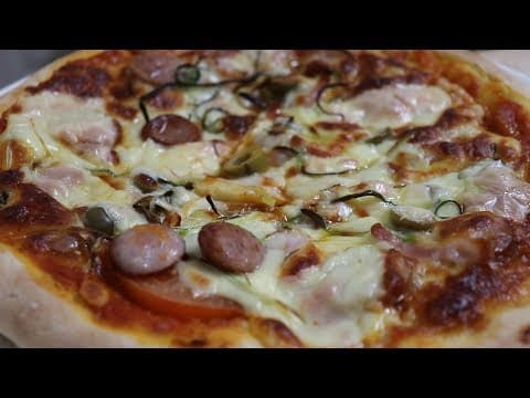 강슆:)피자 만들기 /  칼로리 폭팔!! 소세지 피자 만들기 & 먹방 [making Sausages pizza]