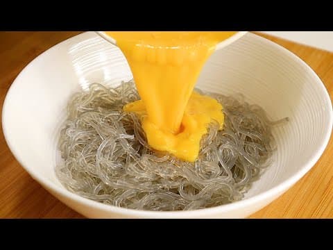 당면에 계란을 부으세요! 간단하면서 색다른 스타일의 당면계란전💯👍