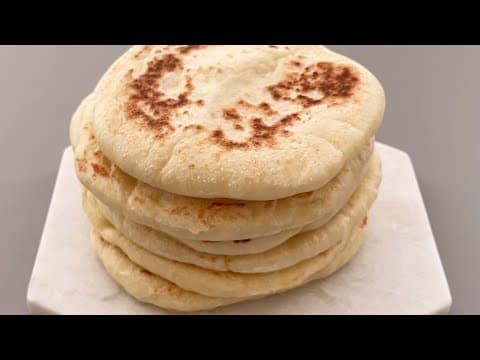 NO오븐! 간단하게 만드는 터키식 빵 피타브레드/주머니 빵