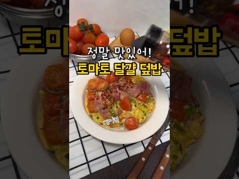 와,, 정말 맛있는데 다이어트 할때도 좋아! 500만뷰 덮밥 #토마토달걀덮밥