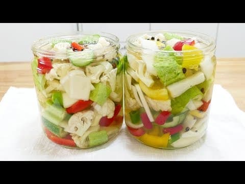 콜리플라워 브로콜리 피클 ( Cauliflower broccoli pickles )
