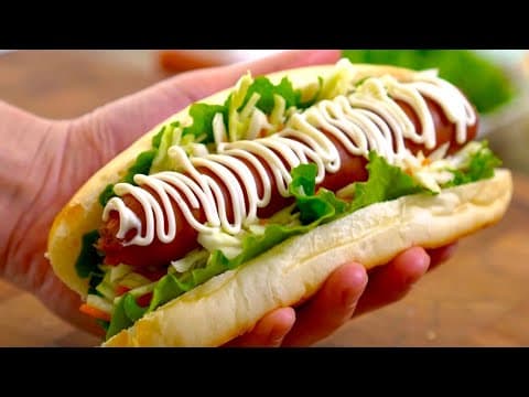 아삭 아삭 양배추 핫도그 만들기 | KFC코울슬로 | 핫도그 레시피 | Coleslaw