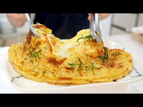 간단한게 맛있다. 감자 겉바속촉 인생전 치즈 감자채전🥔