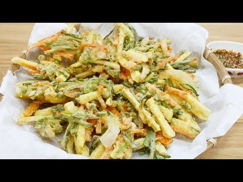 야채튀김 ( Deep fried vegetables )