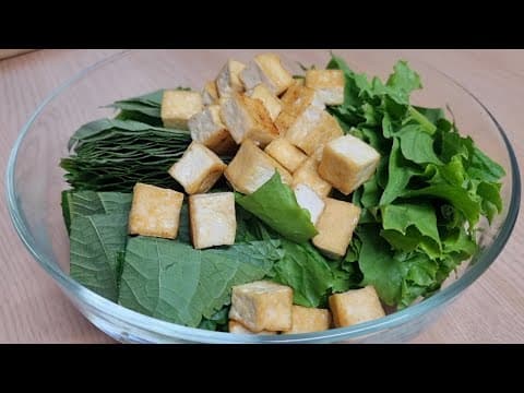 밥과 고기없이 깻잎과 상추는 이렇게 드세요🍃🍃든든하고 속이 편안합니다 (깻잎요리,깻잎상추샐러드,다이어트요리)