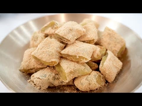 인절미보다 맛있는! 밀가루, 설탕없어도 고구마100%로  맛.있.다👍🏻 쫀~득한 고구마인절미 만들어요~