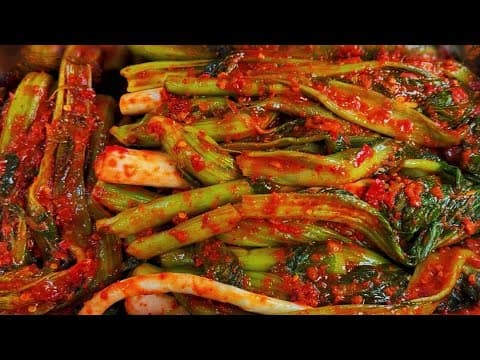 알싸한 맛이 일품인 갓김치❗️설탕, 물엿 말고 "이것" 넣어보세요 #kimchi