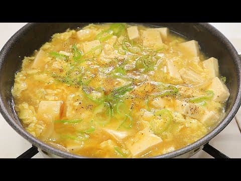 두부와 계란을 이렇게 드세요! 간단하고 속편한 두부 계란 요리 2가지👍💯