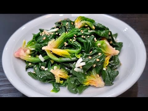 감칠맛 도는 시금치나물 이렇게 무치세요