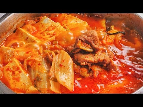 김치찌개도 “이것”을 먼저 만드는 것이 중요해요❗️신랑이 극찬한🙆‍♂️ 칼칼 담백한 돼지고기 김치찌개