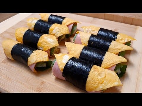 귀찮을 땐 이렇게 김밥 싸세요..10분 완성 쉽고 간단한 샌드위치 김밥👍Gimbap. Korean lunch box