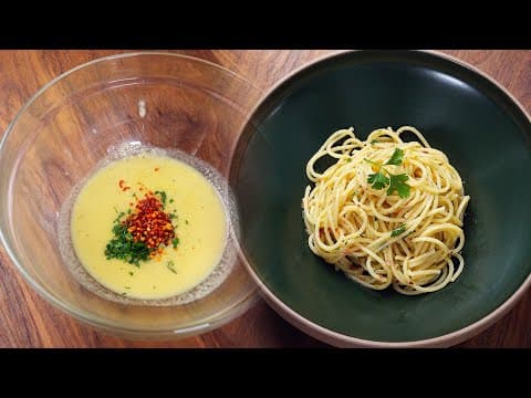 신개념 알리오 올리오 레시피 | 볶지 말고 그냥 섞으세요(4K)